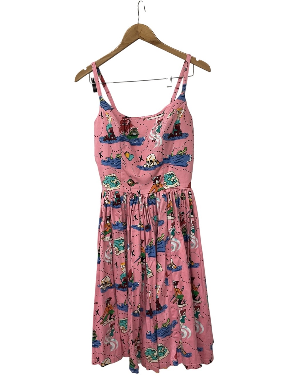 Pinup Couture Pink Dress Neverland Mermaid Pirate Tink Small Cosplay Costume L
